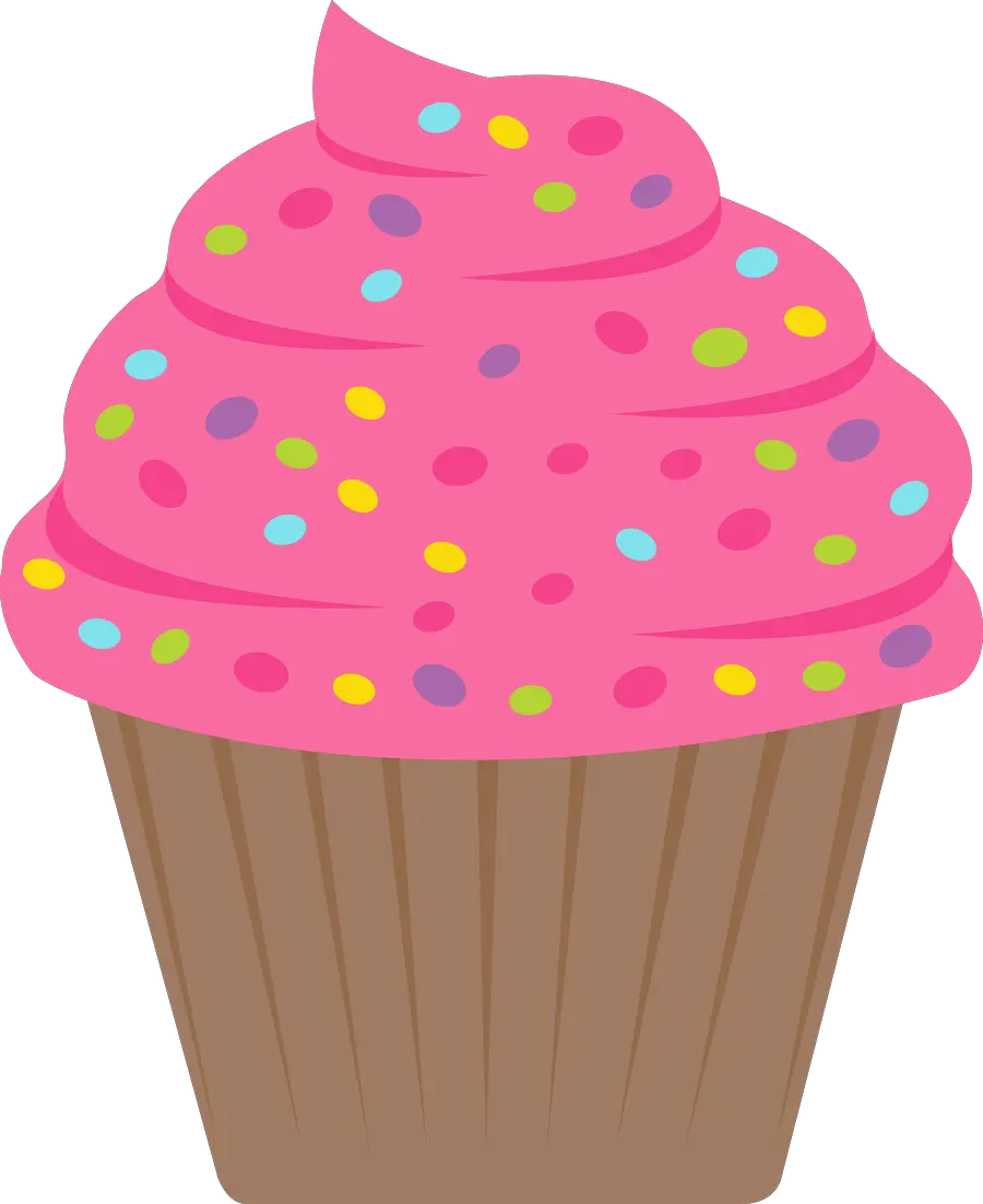 Pink Cupcake Clipart