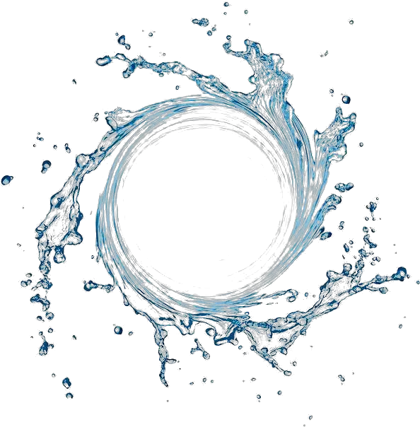  Spray Water Vortex Generated Png Download Circle Splash Water Png