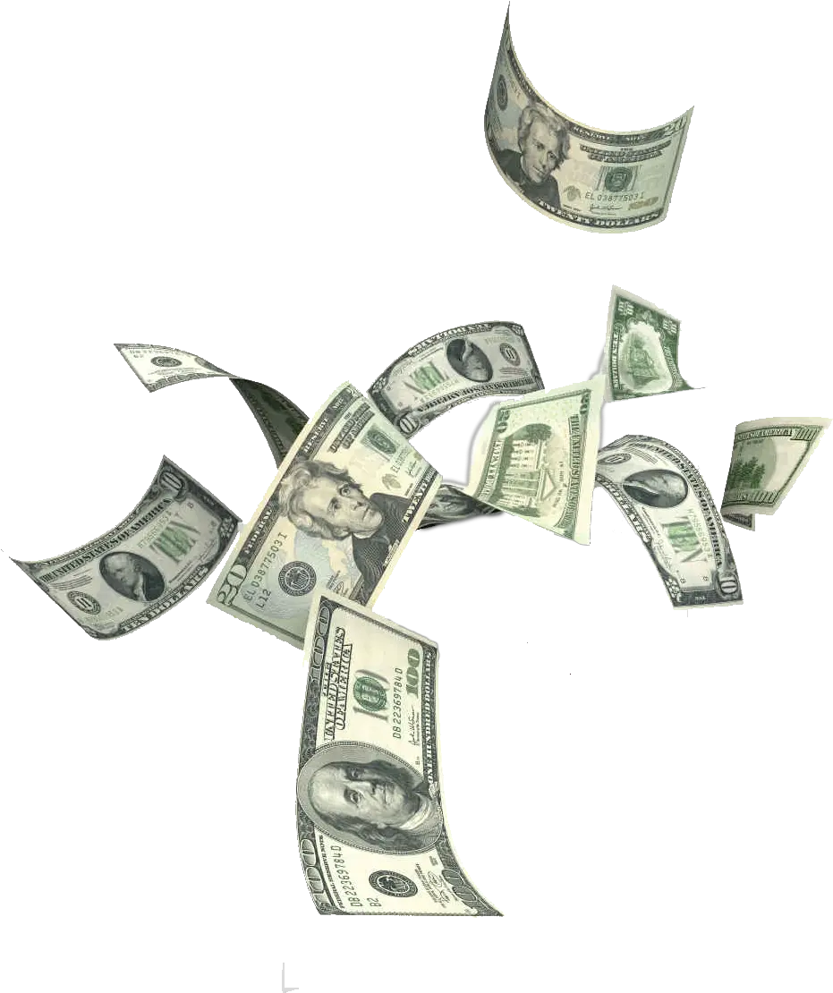  Bureau De Change Tax Service United States Dollar Falling Dollar Bills Png
