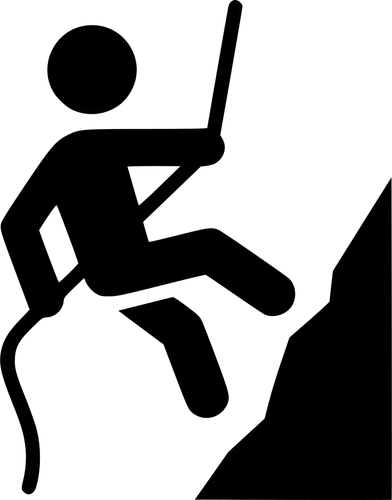  Rock Climber Rock Climbing Icon Free