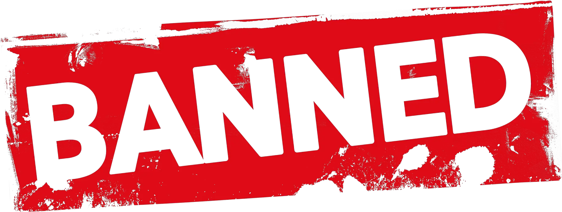  Grunge Banned Label Psd Graphic Design