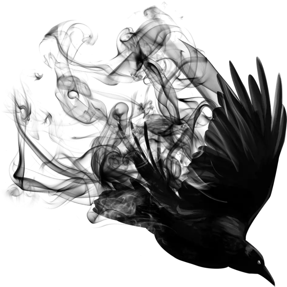  blackbird black bird smoke After Dark Png Picsart