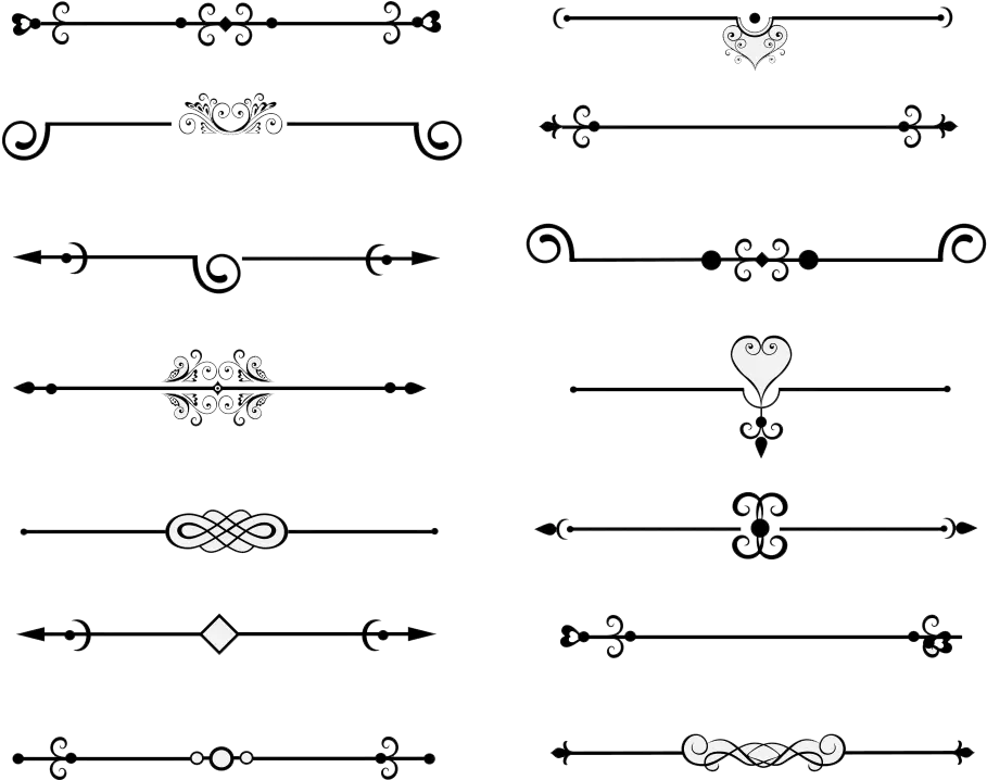  Egg Clipart Separator Vintage Text Dividers