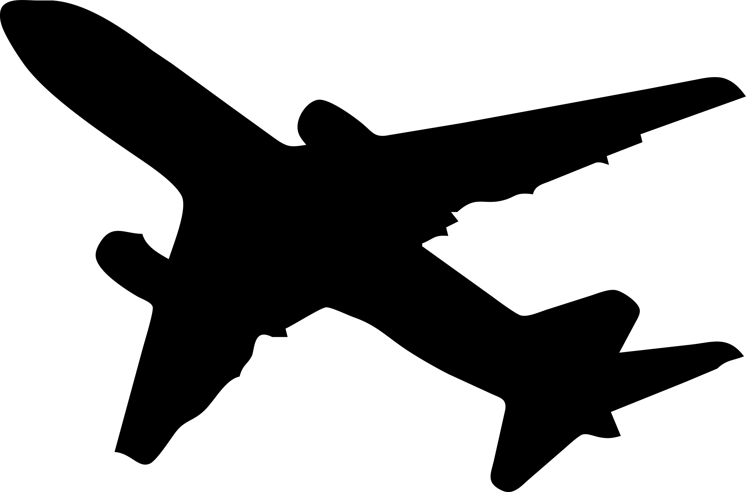  Plane Silhouette At Getdrawings Airplane Vector