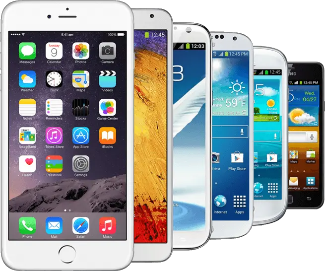  Smartphone Iphone And Samsung Png