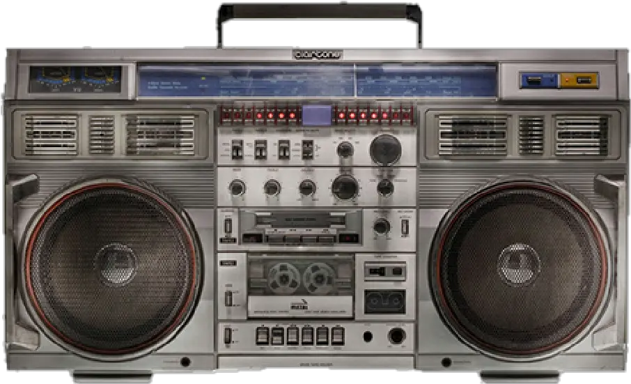  boombox 80s stereo radio remixit sticker hiphop Old School Speaker Box