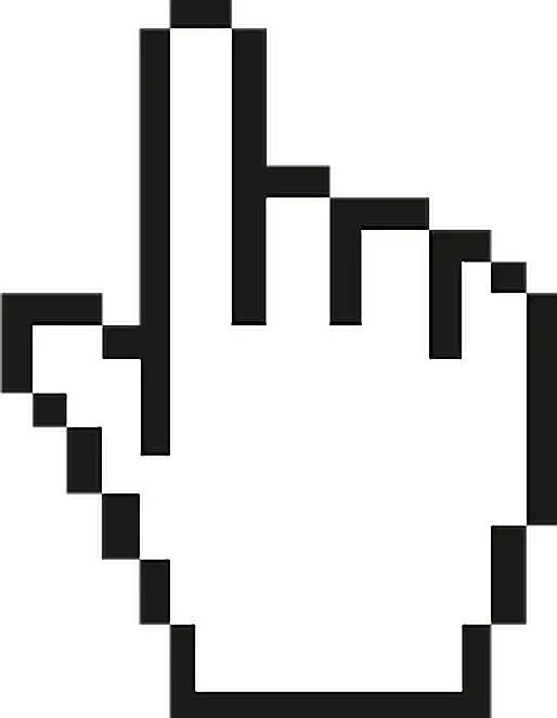  aesthetic pointer blackandwhite tumblr black white Cursor Svg