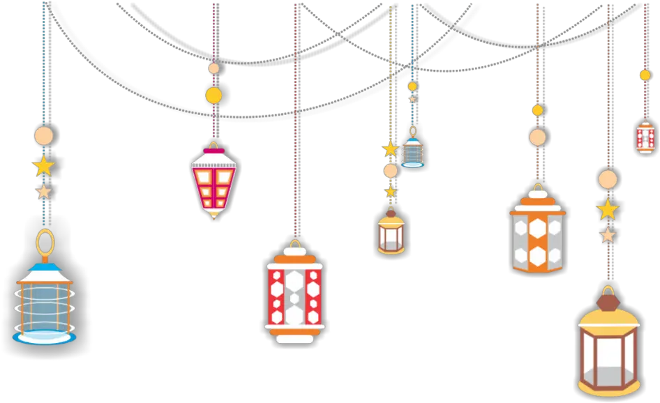  vector lampara lamparas luces Transparent Islamic Lantern Png