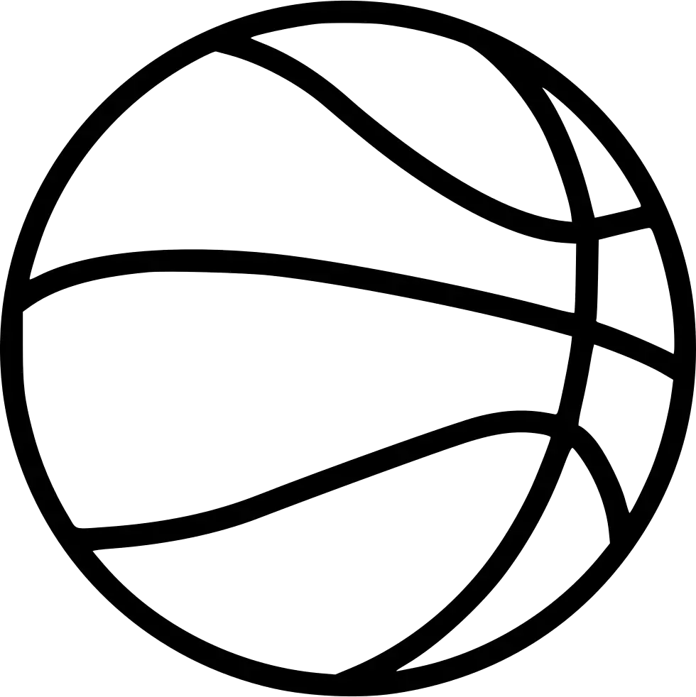  Basketball Transparent Background Basketball Clipart Black And