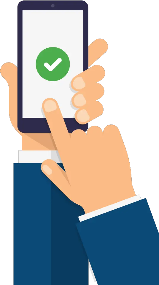  Contact Us With Your Smartphone Hand Holding Phone Icon Png