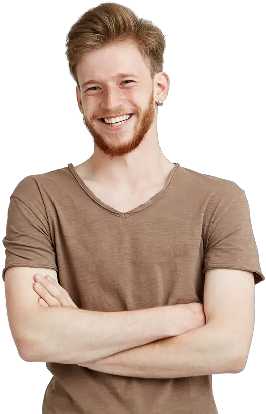  Transparent Young Adults Png Homem Bracos Cruzados Sorrindo
