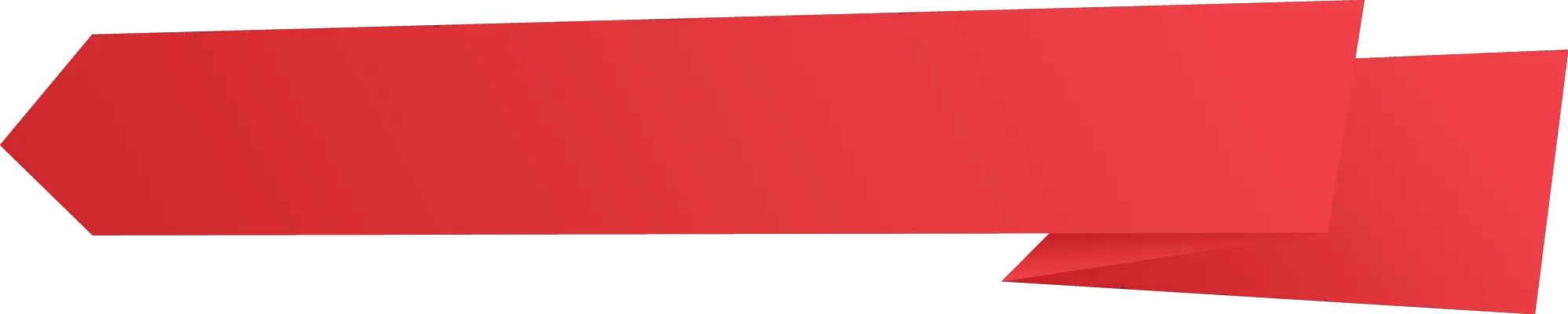  Red Banner Origami With Fold End Art Paper