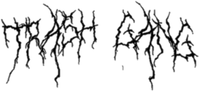  trashy trash gang grunge Goth Text Png