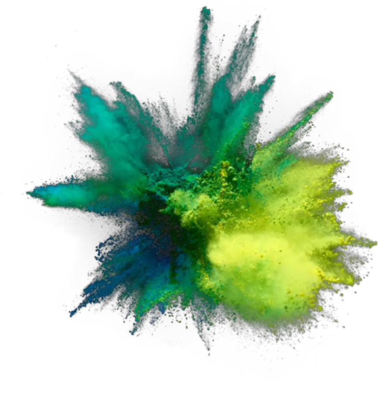  Color Explosion Png Green Powder Explosion Png