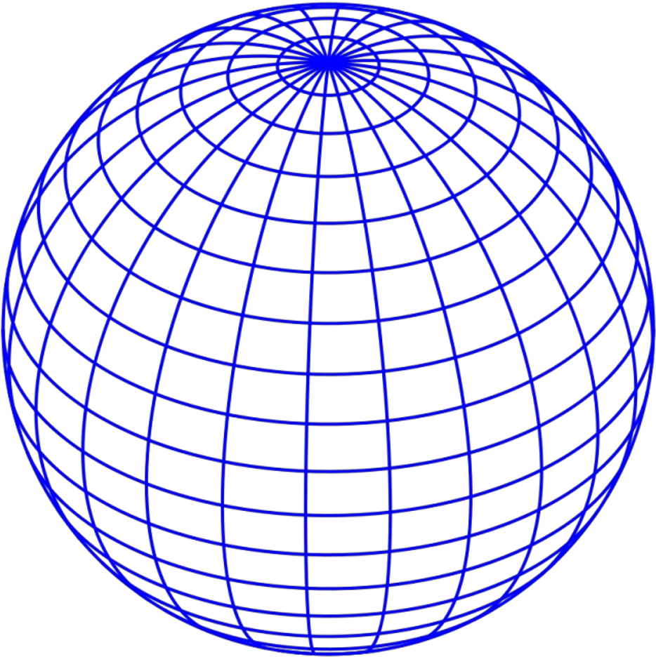  blue globe sphere vaporwave seapunk geometric Transparent Globe Grid Png