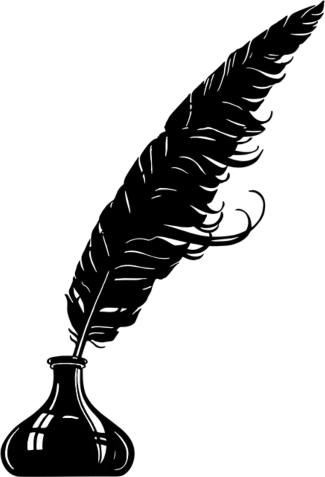  black feather pen Feather Pen Vector Png