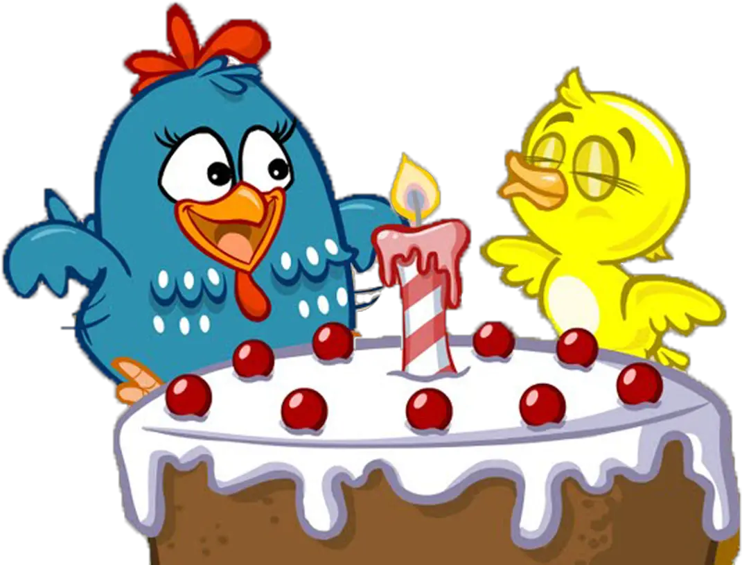  Turma Da Galinha Pintadinha Com Bolo Png