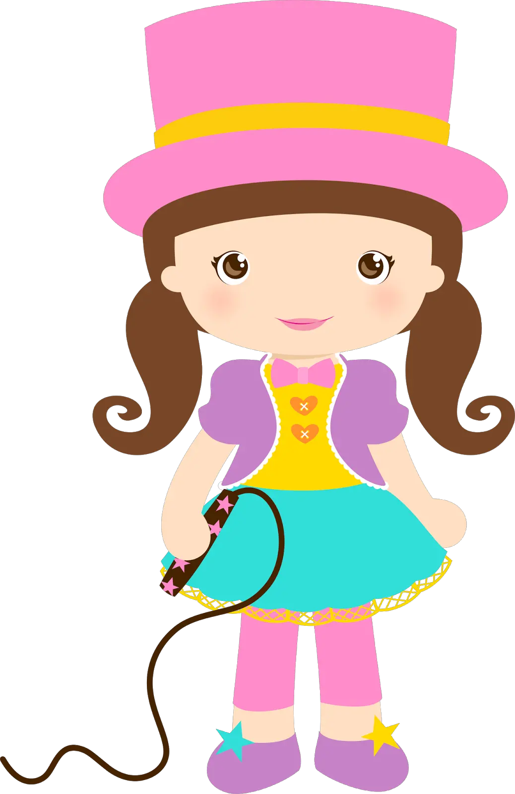  Clown Girls Png Cumplea Circo Rosa Png