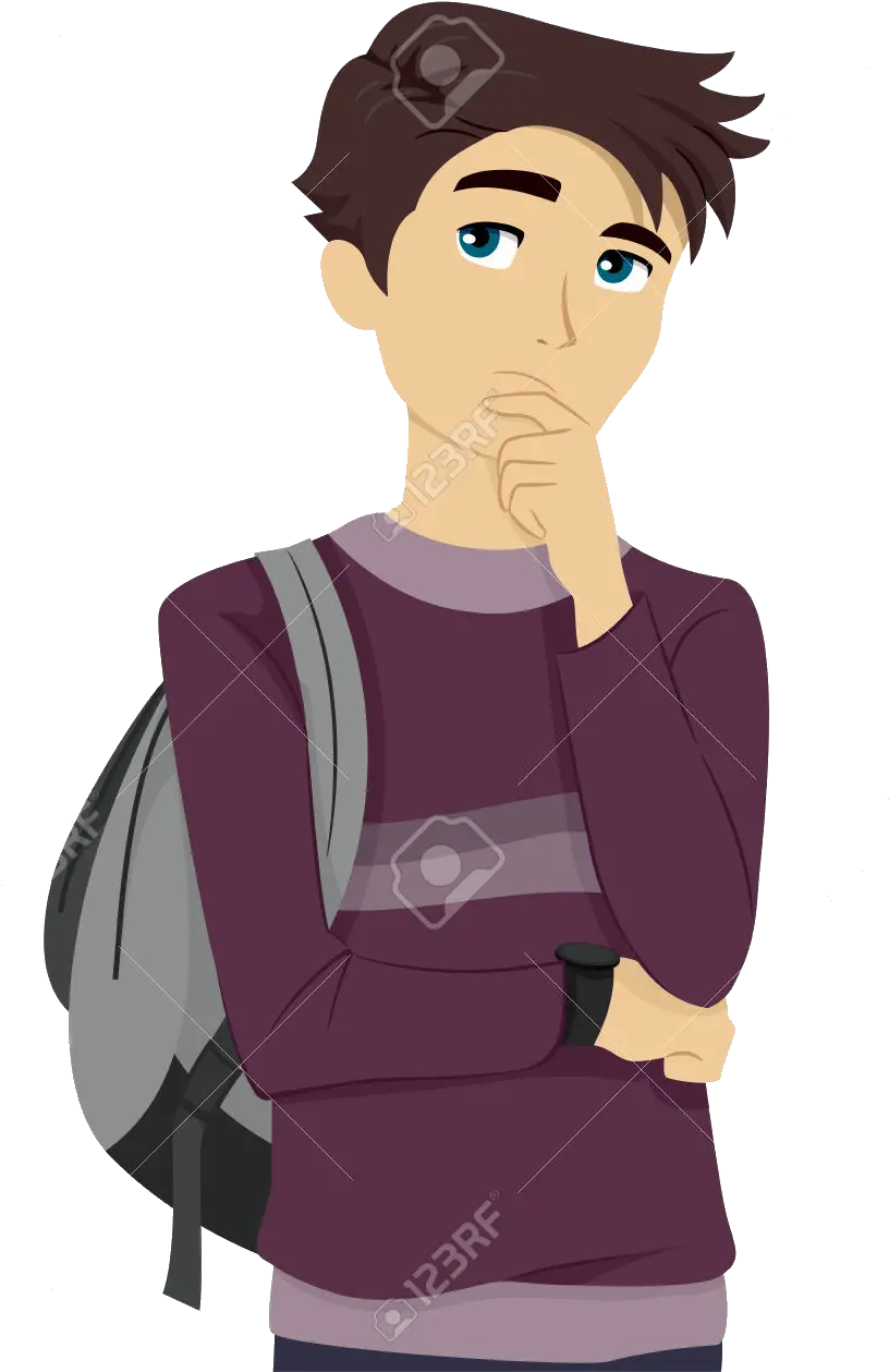  College Student Thinking Clipart Abeoncliparts Cliparts College Student Thinking Png