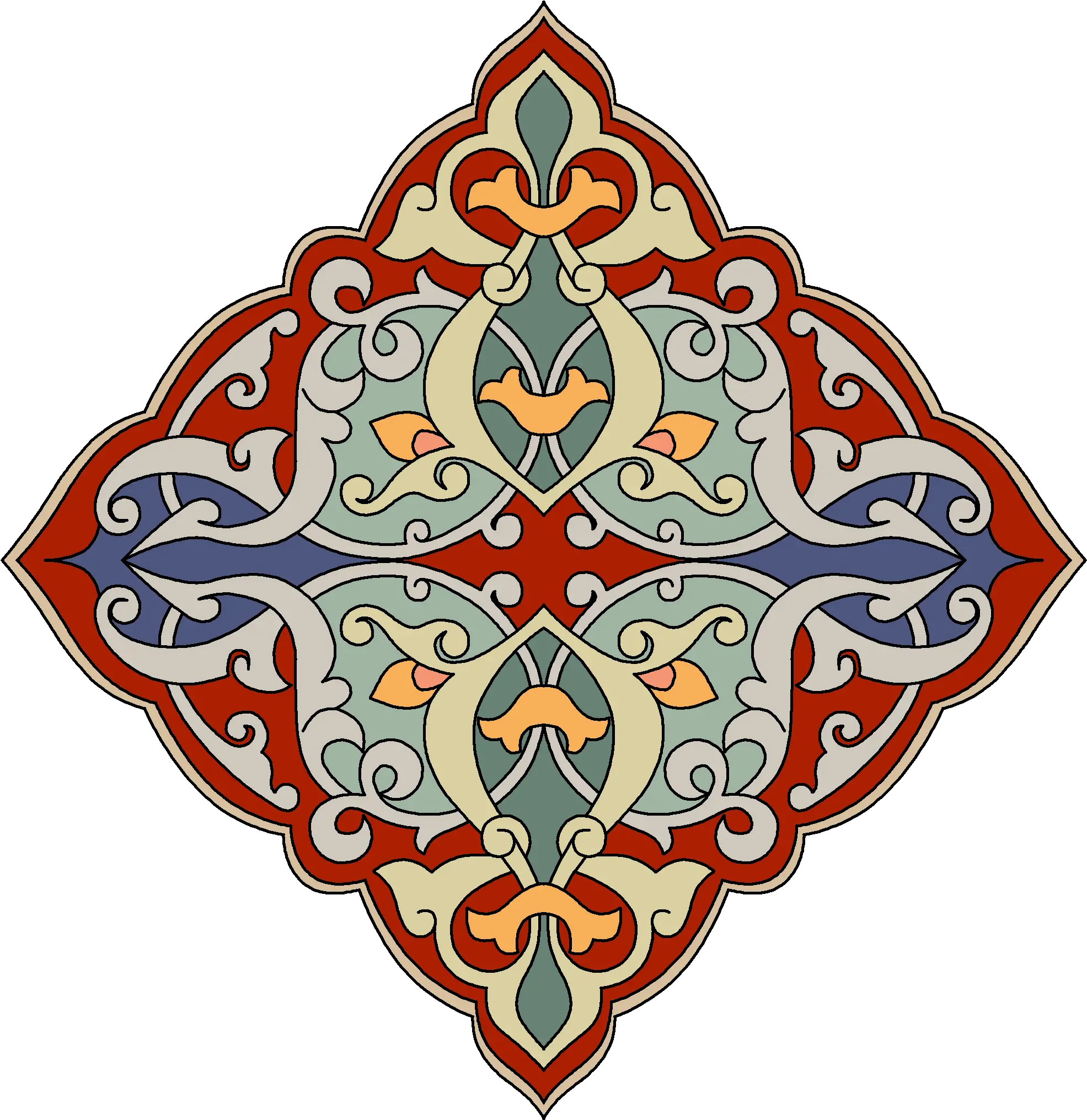  Islamic Green Ornament Png