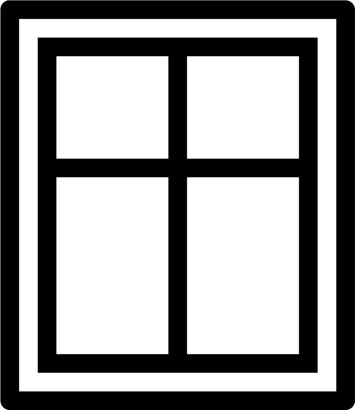  Windows Icon Png Window Clipart Black And White