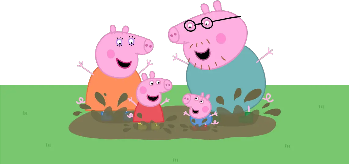  Transparent Peppa Pig Clipart Peppa Pig Family Muddy Puddle