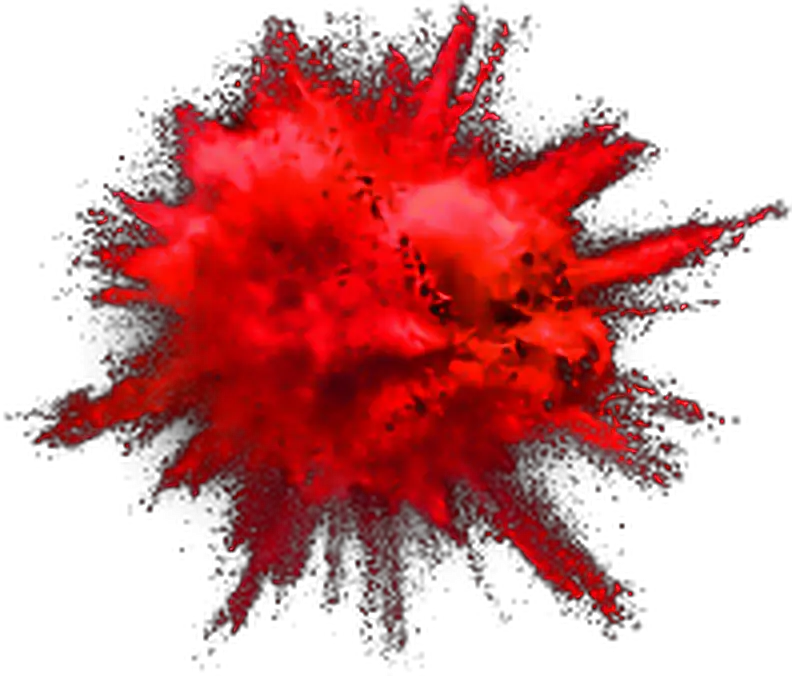  Color Dust Explosion Png Red Powder Explosion Png