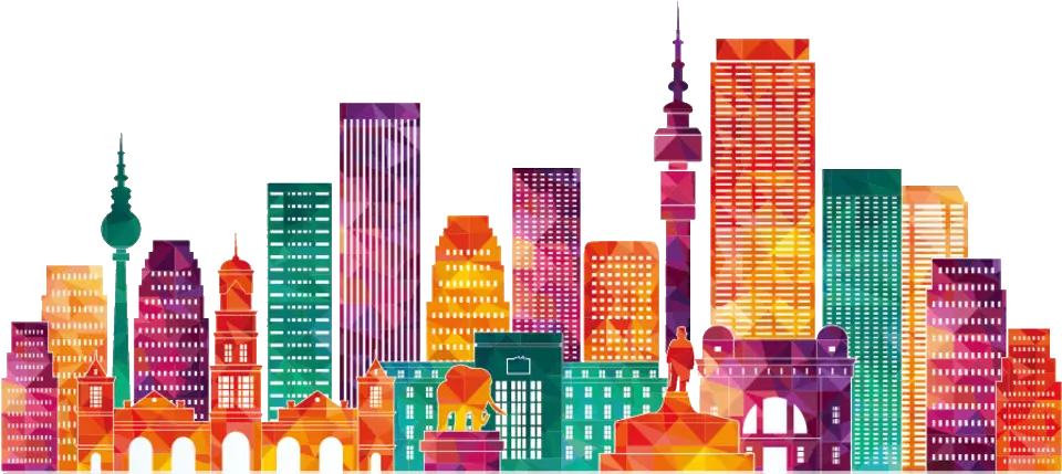  Johannesburg City Skyline Silhouette