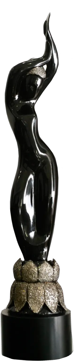  Filmfare Trophy Png Black Lady Filmfare Award