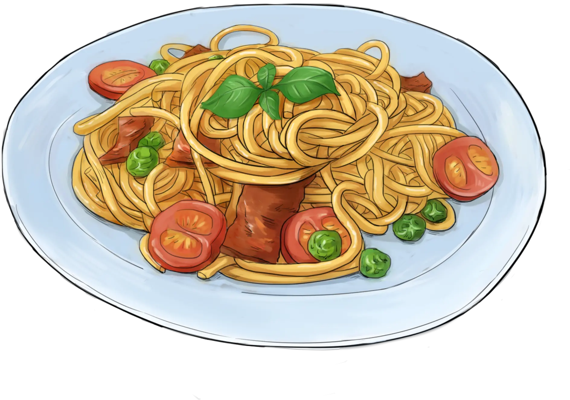  Transparent Pasta Png Spaghetti Cartoon Png