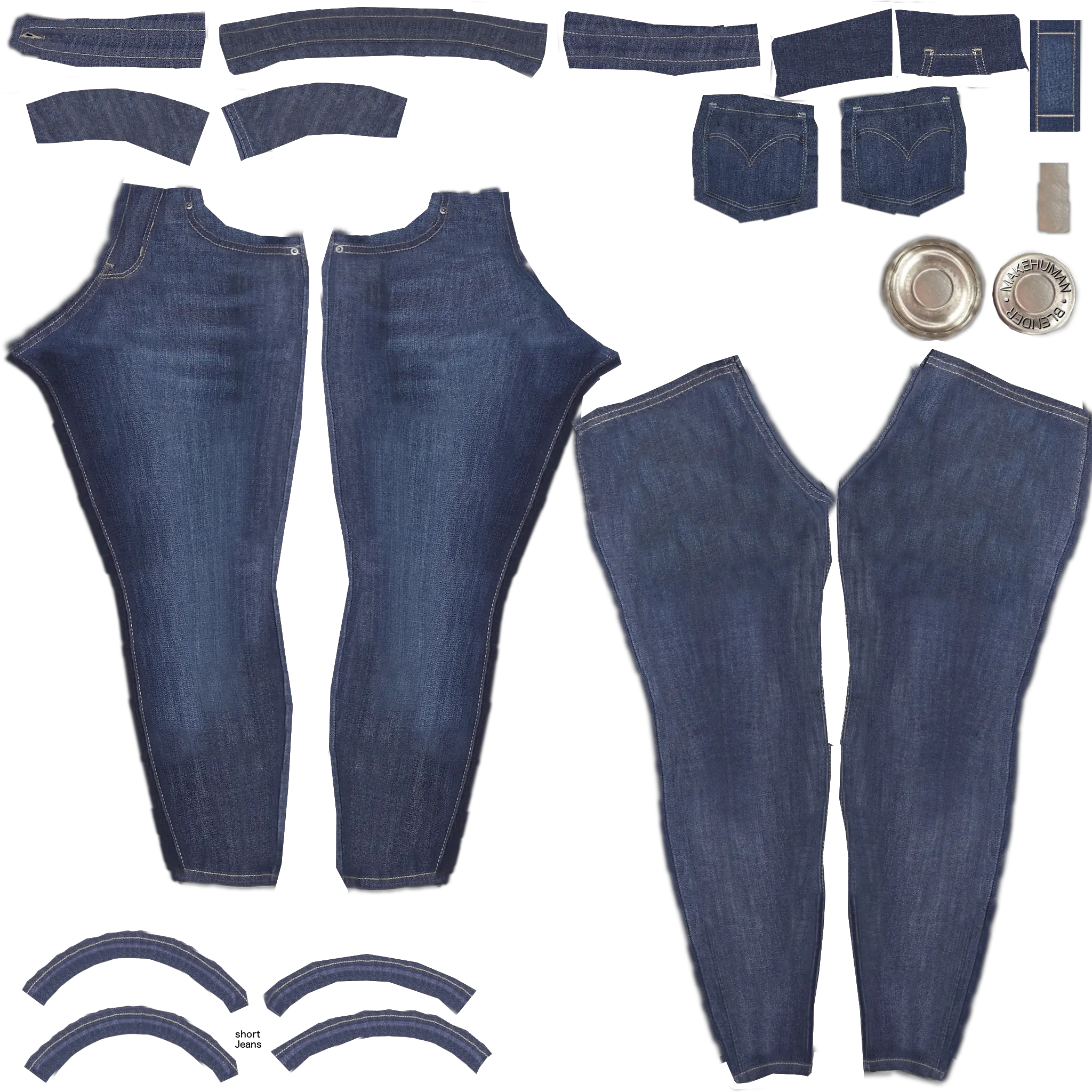 Female Jeans Texture