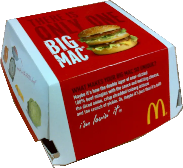  Big Mac Box Mcdonalds Big Mac Box Png