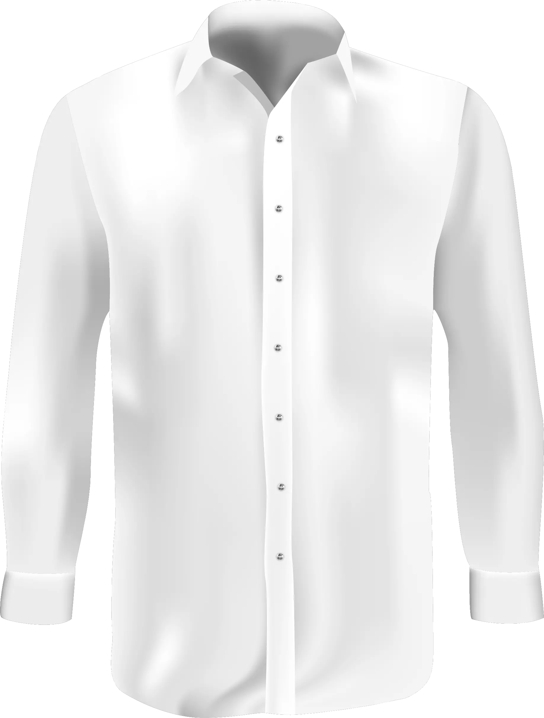  White Dress Shirt Png Transparent Background White Shirt With Collar Png